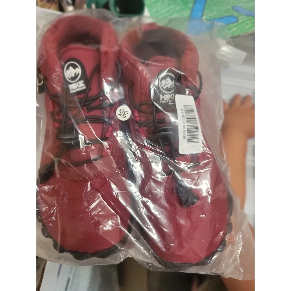 Hike Footwear Winter Snow Boots Waterproof Ankle Booties Red‎